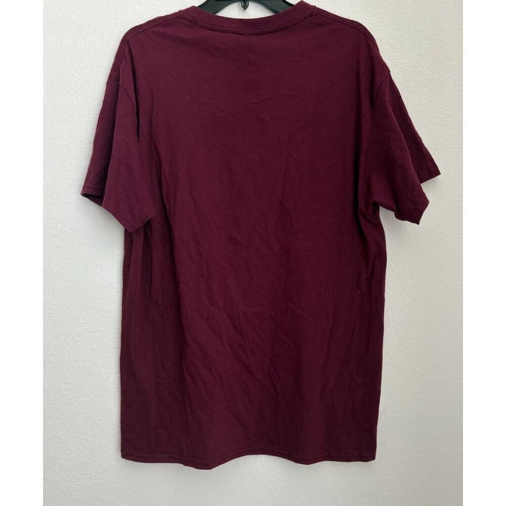 NWOT Danny Duncan Virginity Rocks Maroon T Shirt Size Large - Picture 3 of 5